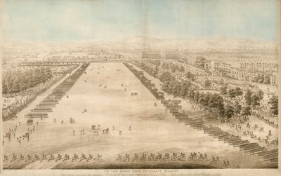 Jeho Veličenstvo hodnotí dobrovolnický sbor shromážděný v Hyde Parku na počest narozenin 4. června 1799 od English School