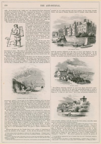 Historické domy na Temži od English School