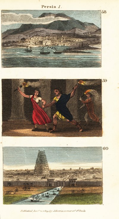 Historické pohledy na Persii (Írán) od English School