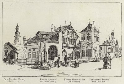 Historie lidských obydlí na pařížské výstavě od English School