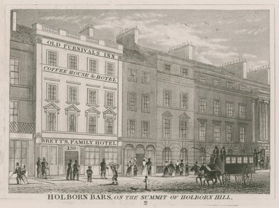 Holborn Bars, na vrcholu Holborn Hill od English School