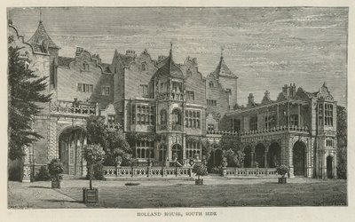 Holland House, jižní strana od English School