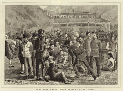 Hongkongské závody v roce 1876 od English School