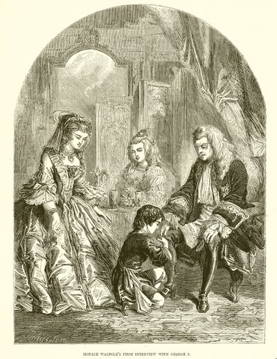 První rozhovor Horace Walpolea s Georgem I od English School