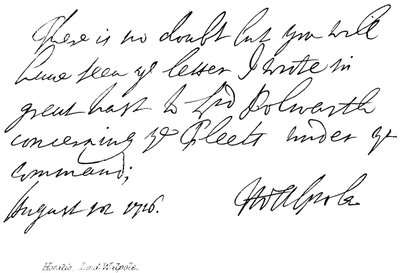 Horatio, lorde Walpole od English School