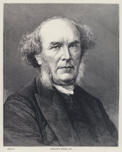 Horatius Bonar, DD (rytina) od English School