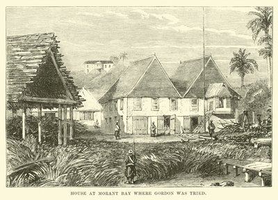Dům v Morant Bay, kde byl souzen Gordon od English School