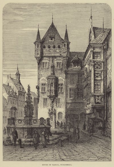 Dům Nassau, Norimberk (rytina) od English School