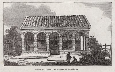 Dům Petra Velikého, Saardam (rytina) od English School
