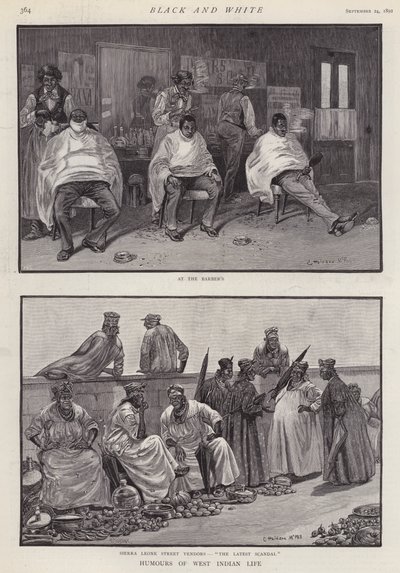 Humours of West Indian Life (litho) od English School
