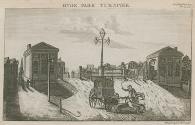 Hyde Park Turnpike, Hyde Park Corner, Londýn od English School