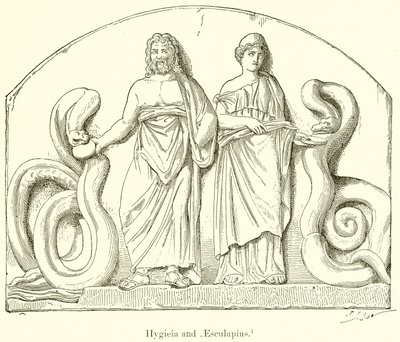 Hygieia a Aesculapius od English School