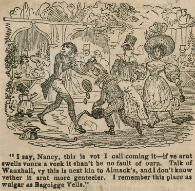 Říkám ti, Nancy, tohle je to, čemu říkám příchod; Vauxhall Gardens, Londýn. od English School