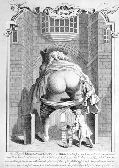 Uctívání modly aneb cesta k preferenci, 1740 od English School