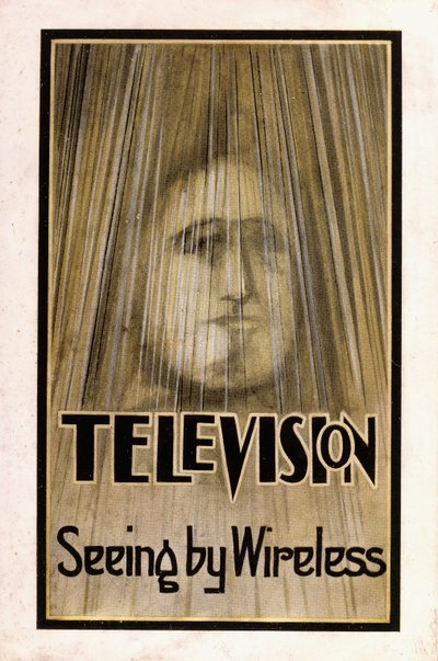 Ilustrovaný přebal pro první vydání „Televize, 1926 od English School