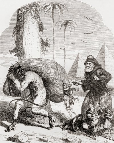 Ilustrace podle George Cruikshanka k básni 