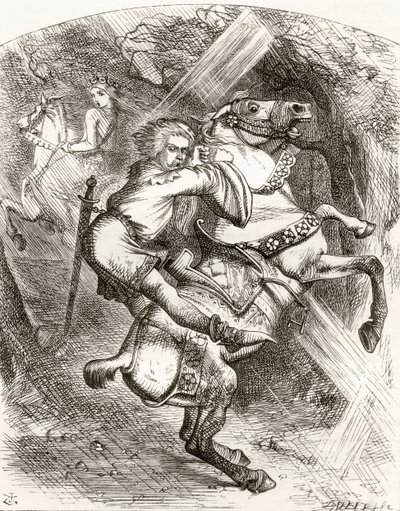 Ilustrace podle J. Tenniela k básni "The Blasphemer
