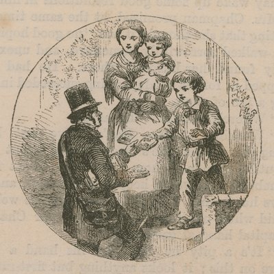 Ilustrace zobrazující pošťáka doručujícího poštu od English School