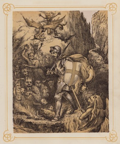Ilustrace k Bunyanově knize Pokrok poutníka (litografie) od English School