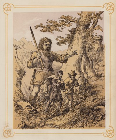 Ilustrace k Bunyanově knize Pokrok poutníka (litografie) od English School