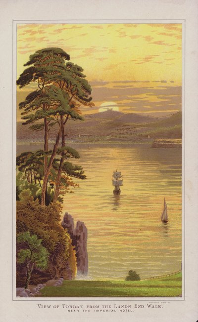 Ilustrace pro průvodce Torquay od English School