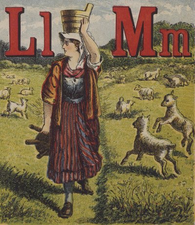 Ilustrace pro farmářskou abecedu Johna Bulla od English School