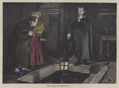 Ilustrace pro Oliver Twist (barevná rytina) od English School
