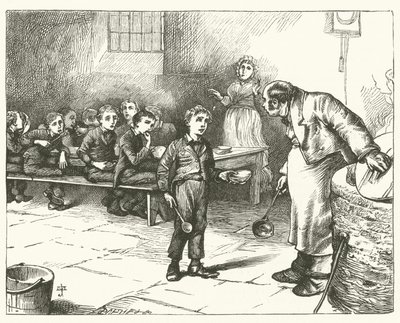 Ilustrace pro Oliver Twist (rytina) od English School