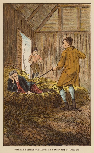 Ilustrace k Dobrodružstvím Rodericka Randoma od Tobiase Smolletta (barevná litografie) od English School