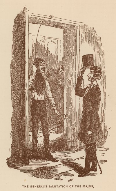 Ilustrace k Thackerayově knize The History of Pendennis (litografie) od English School