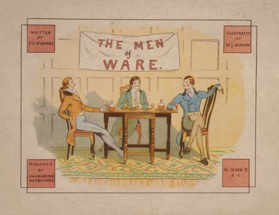 Ilustrace k filmu The Men of Ware, cca 1880 (barevná litografie) od English School