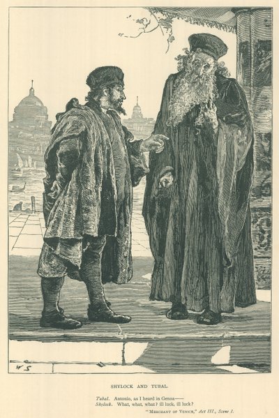 Ilustrace pro Kupce benátského od English School