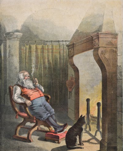 Ilustrace k filmu Noc před Vánoci (chromolit) od English School
