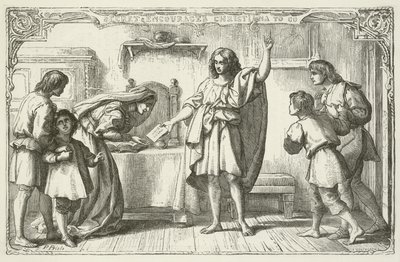 Ilustrace pro The Pilgrims Progress od Johna Bunyana od English School