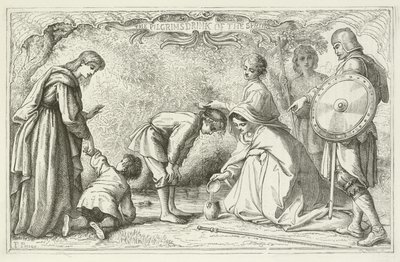 Ilustrace pro The Pilgrims Progress od Johna Bunyana od English School
