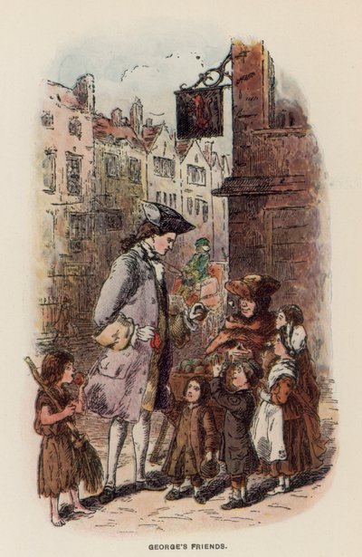 Ilustrace pro The Virginians od Thackerayho od English School