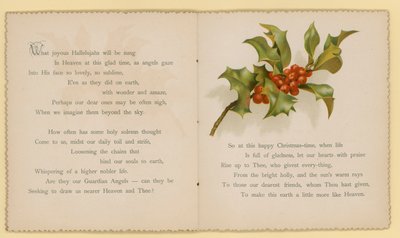 Ilustrace pro Tidings Of Joy od Dory Ross (barevná litografie) od English School