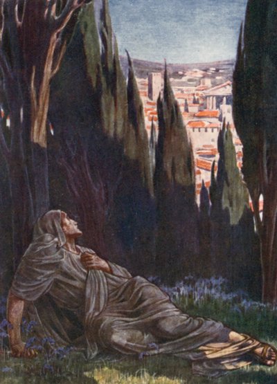 Ilustrace k příběhům z římských dějin (barevná litografie) od English School