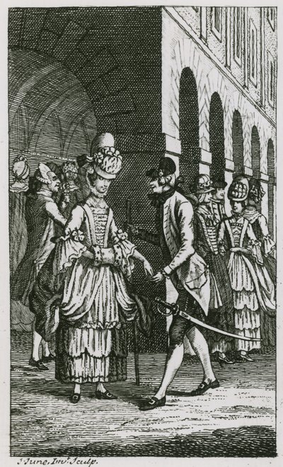 Ilustrace v Harriss List, vydání z roku 1773 od English School