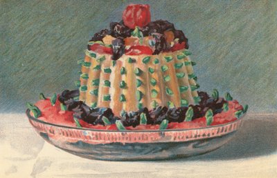 Imperial Tipsy Cake (barevná litografie) od English School