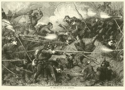 V bitvě u St Quentin, leden 1871 od English School