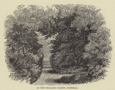 In the Vicarage Garden, Bremhill (rytina) od English School