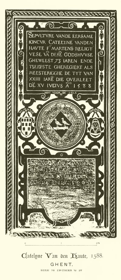 Vyřezávaná deska (rytina) od English School