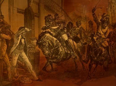 Indické povstání v roce 1857, ilustrace z knihy "Cassell