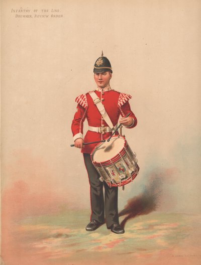 Řádová pěchota, bubeník, kontrolní řád od English School