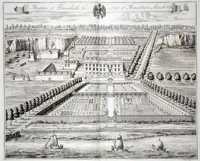 Ingries at Greenhith, the Seat of Jonathan Smith, vyryl I. Kip (rytina) od English School
