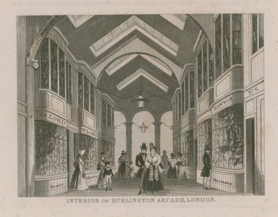 Interiér Burlington Arcade od English School