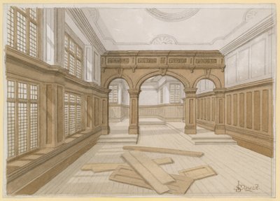 Interiér Old Admirality Court, Doctor Commons od English School