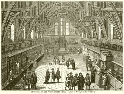 Interiér Old Westminster Hall od English School