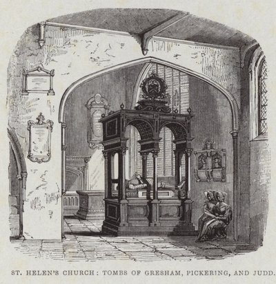 Interiér St Helens Bishopsgate od English School